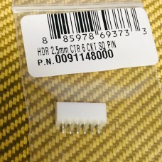 009-1148-000 Genuine Fender HDR 2.5mm Ctr 6 CKT SQ PIN 0091148000