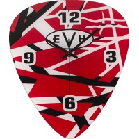 022-7281-000 EVH® Guitar Pick Shape Clock, Red/White/Black Stripes 0227281000 022-7281-000 EVH® Guitar Pick Shape Clock, Red/White/Black Stripes 0227281000