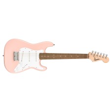 037-0121-556 Squier by Fender Mini Stratocaster Electric Guitar Shell Pink 0370121556