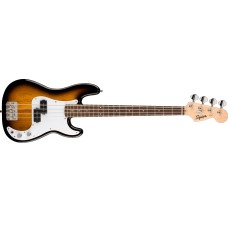 037-0127-503 Squier by Fender Mini Precision Bass®, Laurel Fingerboard, White Pickguard, 2-Color Sunburst 0370127503