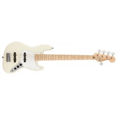 037-8652-505 Squier Affinity Series Jazz Bass V 5-String Bass Guitar Olympic White 0378652505