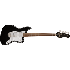 037-7106-565 Squier by Fender Paranormal Rascal Bass HH Laurel Fingerboard White Pearloid Pickguard Metallic Black 0377106565