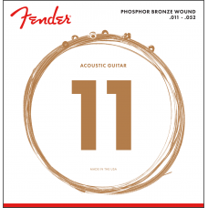 073-0060-405 Fender Phosphor Bronze Acoustic Guitar Strings 60CL 011-052 0730060405 