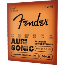 073-0060-423 AuriSonic 60-12L Acoustic Guitar Strings, Phosphor Bronze 12-String Gauges .010-.048, (12) 0730060423