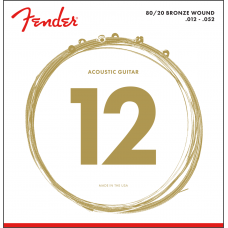 073-0070-403 Fender 80/20 Bronze Acoustic Guitar Strings 70L 012-052 0730070403