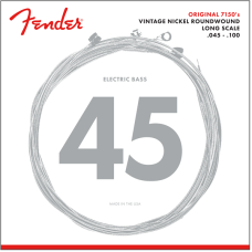 073-7150-405 Fender 7150 Pure Nickel Fender Electric Bass Guitar Strings Original .045-100 0737150405