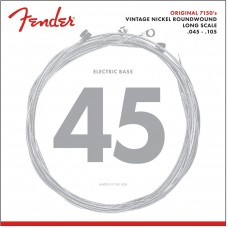 073-7150-406  7150 Pure Nickel Fender Electric Bass Guitar Strings  Original 7150's Vintage Nickel Roundwound Long Scale 073-7150-406