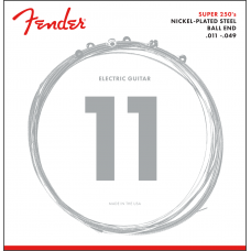 073-0250-408 Genuine Fender Super 250's Guitar Strings .011-.049 0730250408