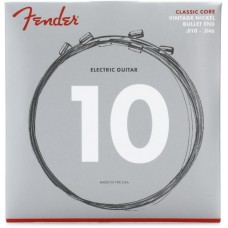 073-3155-406 Fender Classic Electric Guitar Strings Vintage Nickel Bullet Ends 10-46 0733155406