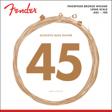 073-8060-400 Fender 8060 Acoustic Bass Strings Prosphor Bronze Long 45-100 0738060400