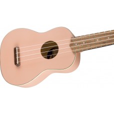 097-1610-556 Fender Venice Soprano Ukulele Shell Pink 0971610556