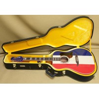 097-1712-398 Fender Buck Owens Kingman™ Acoustic Guitar with Case, Red White and Blue 0971712398