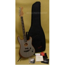 097-2023-272  American Acoustasonic Strat Ebony Fingerboard, Transparent Sonic Blue 0972023272