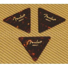 098-0355-90H (3) Fender Heavy Tortoise Celluloid 355 Triangle Picks