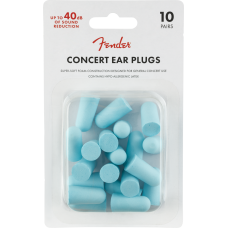 099-0541-004 Fender Concert Ear Plugs (10 Pair) Daphne Blue 0990541004