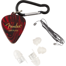 099-0544-000 Fender Professional Hi-Fi Ear Plugs with Pick-shaped Keychain Case 0990544000