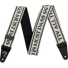 099-0639-046 Fender George Harrison All Things Must Pass Logo Strap White/ Blk 0990639046