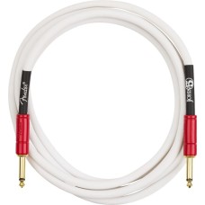 099-0810-209 Fender John 5 10' Instrument Cable White & Red 0990810209