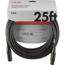 099-0820-015 Fender Professional Series Microphone Cable 25' Black 0990820015