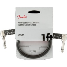 099-0820-057 Fender Guitar Professional Series Instrument Cable Angle-Angle, 1' Black 0990820057