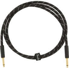 099-0820-093 Fender Deluxe Series Cable 5 ft Black Tweed Straight Straight 0990820093