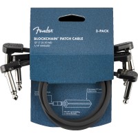 099-0825-010 Fender Guitar Blockchain 12" Patch Cable, 3-pack, Angle Angle 0990825010 099-0825-010 Fender Guitar Blockchain 12" Patch Cable, 3-pack, Angle Angle 0990825010