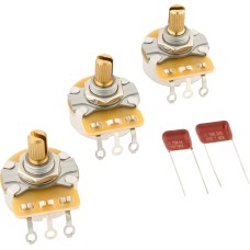 099-0830-003 Fender Stratocaster Split Shaft Potentiometer and Capacitor Kit 3-Pack 0990830003