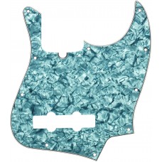 099-2197-002 Genuine Fender Jazz Bass Pickguard 10 Hole 4 Ply Turquoise Moto 0992197002