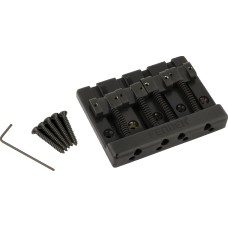 099-4407-400 Genuine Fender 4-string Black Block Logo High Mass Bass Bridge 0994407400
