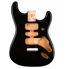 099-7103-706 Fender Deluxe Series Stratocaster Alder Guitar Body Black 0997103706