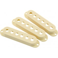 099-7207-000 Fender Road Worn Stratocaster Guitar Pickup Covers Aged White Set of 3 0997207000