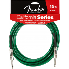 099-0515-057 Fender California Instrument/Guitar Cable 15' Surf Green 0990515057