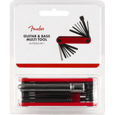 099-0654-020 Genuine Fender Multi 14 in 1 Compact Tool Luthier Guitar/Bass 0990654020