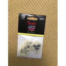 198-0351-020 Genuine Fender Glow In The Dark 351 Picks 12 Pack 1980351020