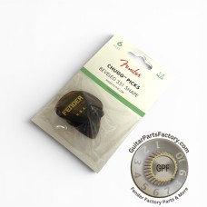 198-9999-102 (6) Fender Chugg Beveled Picks Tortoise Shell 1989999102