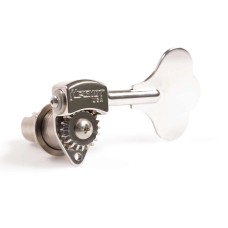 20675N 1 Hipshot USA Ultralite Nickel Bass Tuner 1/2" Post Clover Key