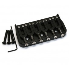 41065B Hipshot Black Fixed Hardtail Guitar Bridge .175" Floor