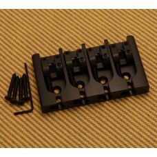 5A400BB-750 Hipshot "A" Series 4 String Bass Bridge Black .750" 19mm