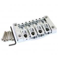 5T400C Hipshot Chrome Transtone 4-String Bass Bridge