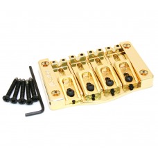 5T400G Hipshot Gold Transtone 4-String Bass Bridge