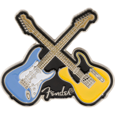 912-2421-102 Fender Crossed Guitars Enamel Lapel Pin Multi-Color 9122421102