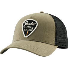 912-2421-200 Fender Snap Back Guitar Pick Patch Hat Olive 9122421200