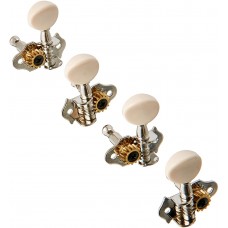 9NW Grover Sta-Tite Geared Ukulele Tuning Pegs White Pegs