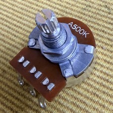 A500K-SPLIT (1) Audio 500K Split Shaft Full Size Pot for Guitar/Bass