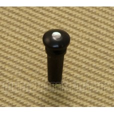 AD-ENDPIN Ebony Wood Acoustic Guitar End Pin with Abalone Dot