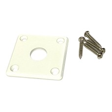 AP-0633-025 White Plastic Jack Plate for Les Paul