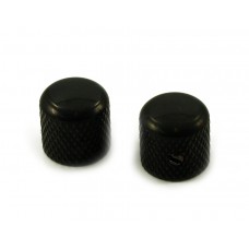 BBKBUS WD (2) Black Brass Dome Knobs