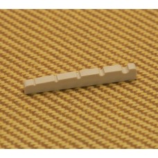 BN-2211-00Y White Resonant Plastic Slotted 5-String Bass Guitar Nut