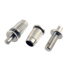 BP-0391-010 Chrome Large Hole Metric Stud and Anchor Set for Tunematic Bridge