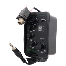 Artec CEQ4 Acoustic Guitar Tuner Preamp Pickup Kit W/ Piezo & Jack